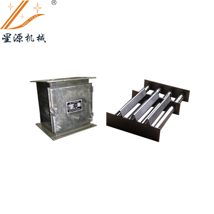 Drawer type iron remover with rare earth permanent magnetic bar type grille